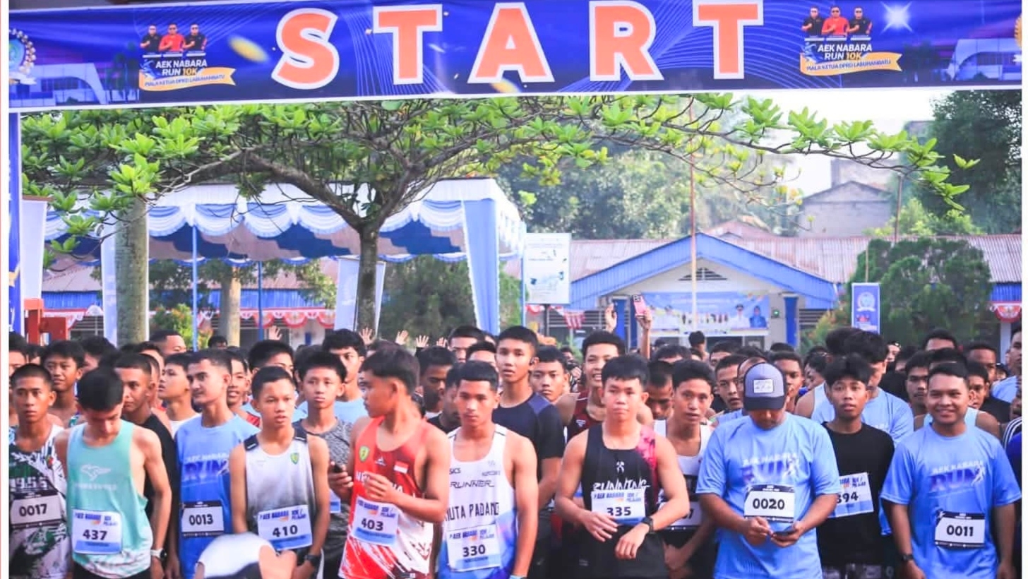 Bikin Geger Aek Nabara! Hampir 1.000 Pelari 'Invasi' Bilah Hulu, Bupati Labuhanbatu Buka Suara