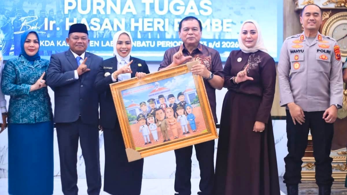 Purna Bakti Setelah 28 Tahun Mengabdi, Pemkab Labuhanbatu Gelar Pelepasan Sekda Hasan Heri Rambe
