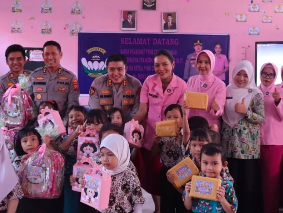 Kapolres Asahan Sambangi TK Kemala Bhayangkari 08, Tekankan Fondasi Pembentukan Karakter Anak