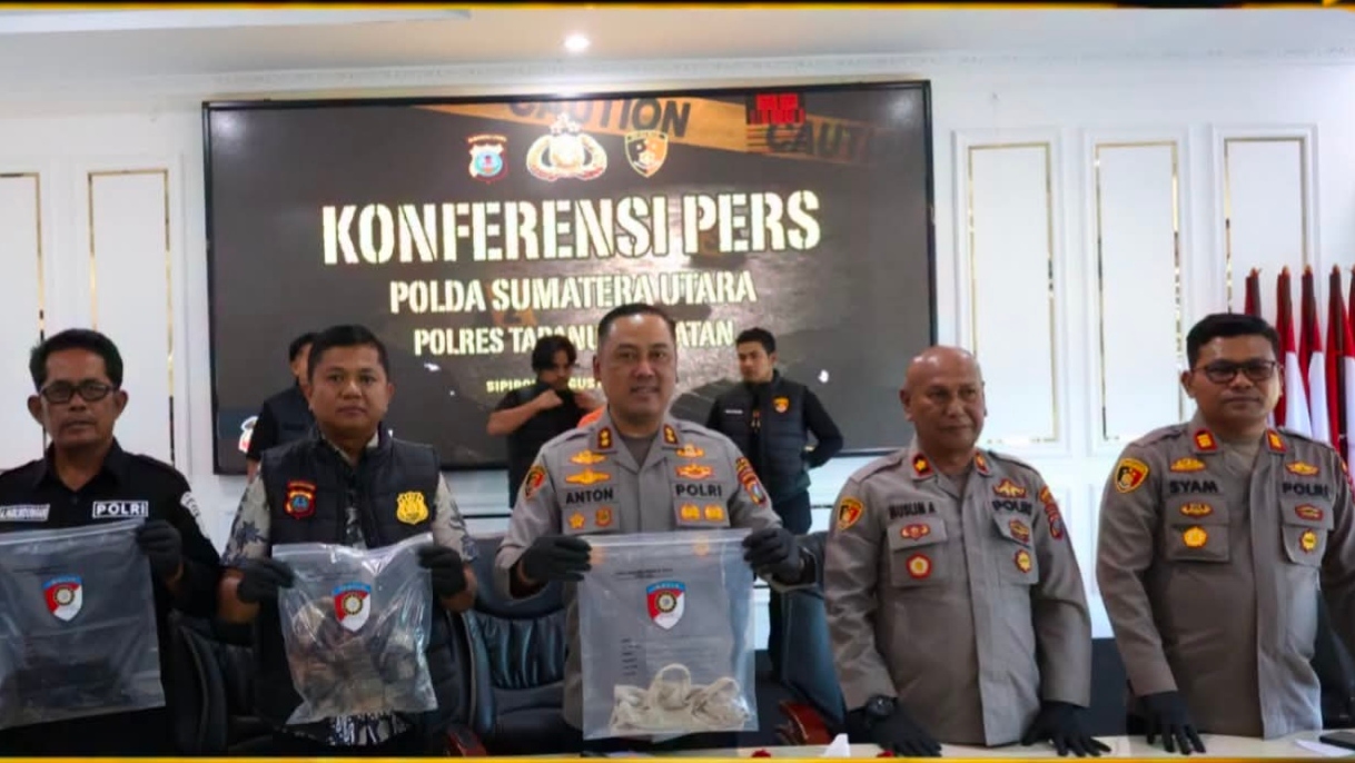 Gempur Kejahatan, Polres Tapsel Gulung 13 Tersangka dan Ringkus 11 Kasus Berdarah Hingga Curat