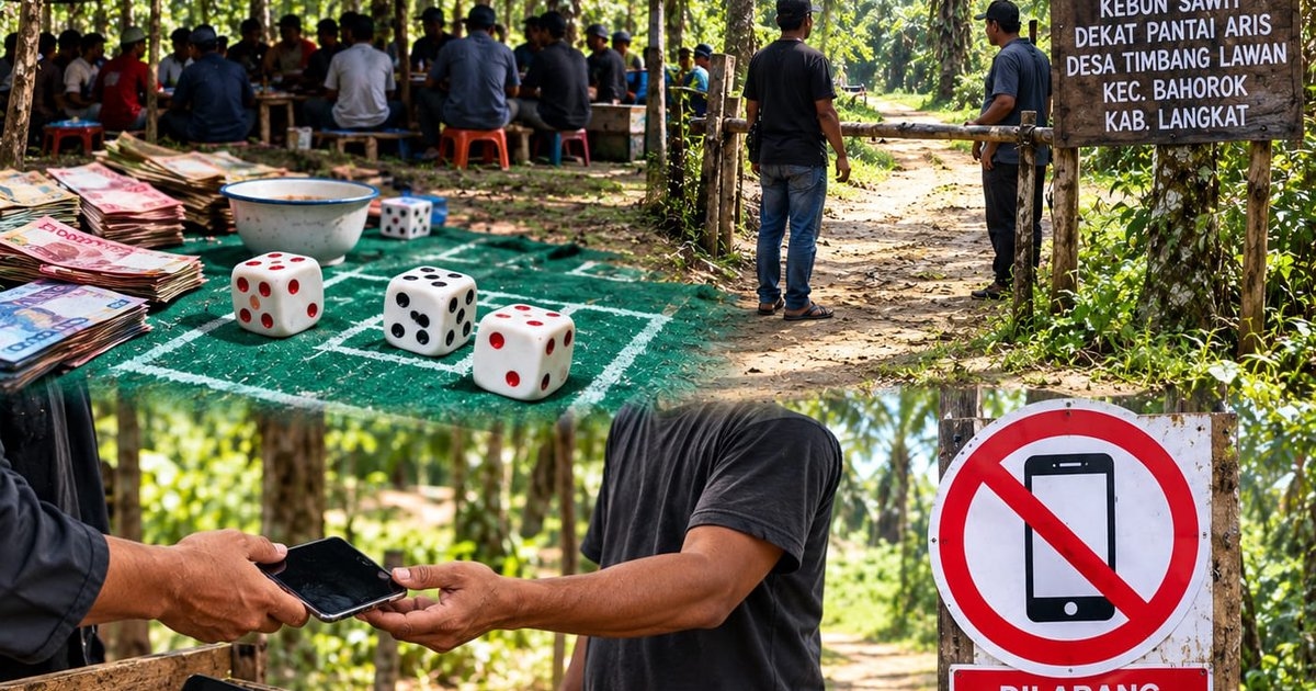Dugaan Judi Dadu di Bahorok Langkat Bebas Beroperasi, Pengunjung Wajib Titip Smartphone