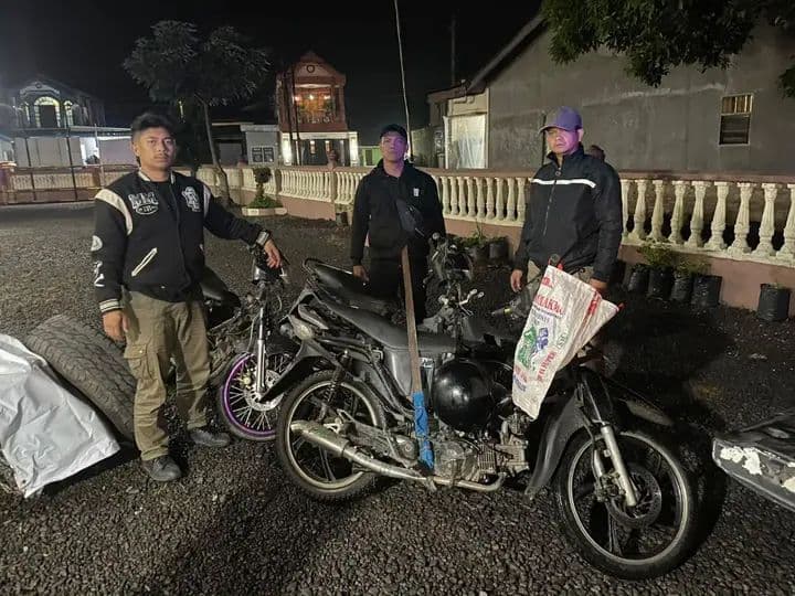 Gagalkan Potensi Tawuran Berdarah di Karo! Polsek Tigapanah Sita Motor Brong dan Kelewang Tajam