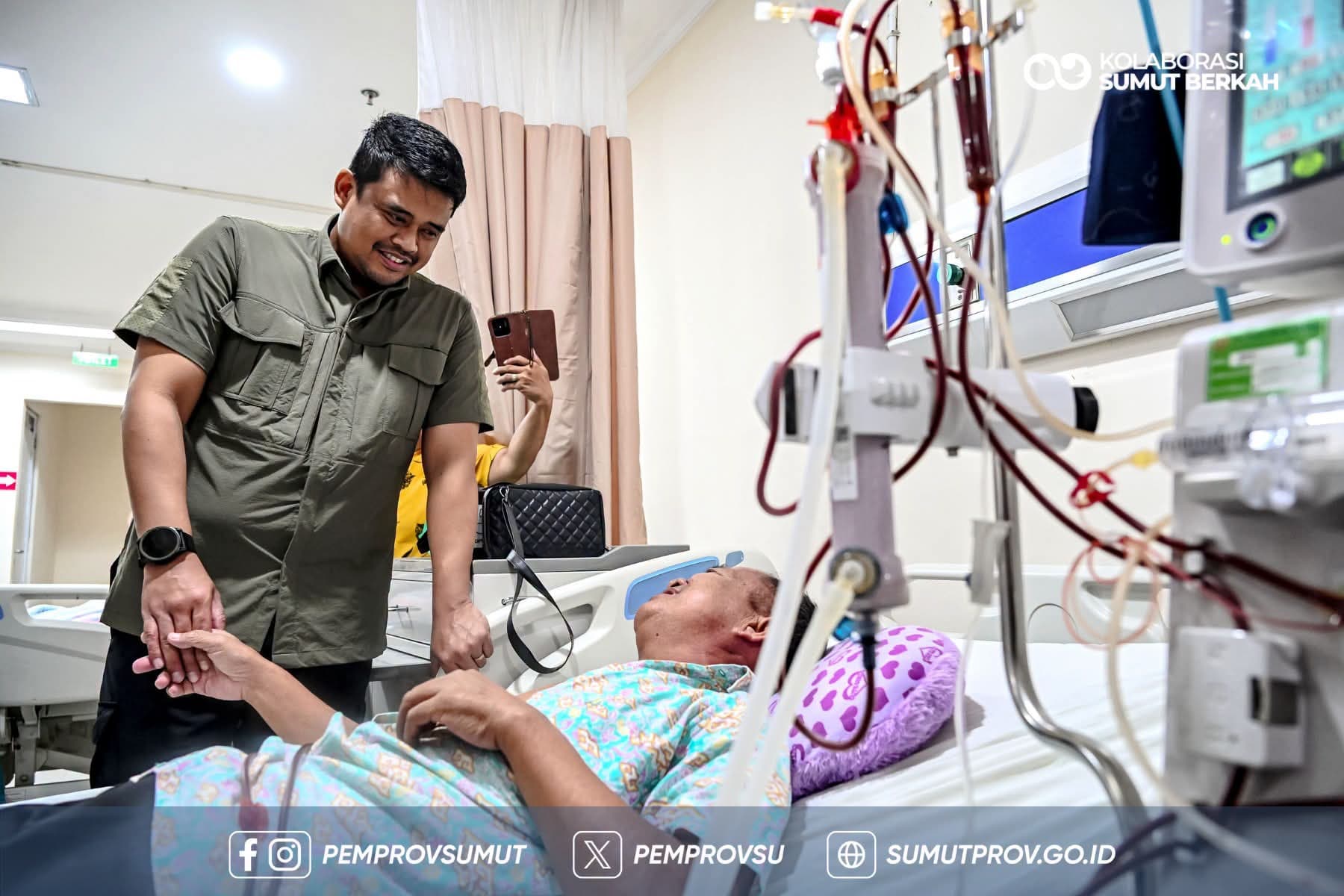 Tinjau RSUD M Thomsen, Gubernur Bobby Nasution Bantu Transportasi Pasien Kanker dan Leukemia Rujukan ke Medan