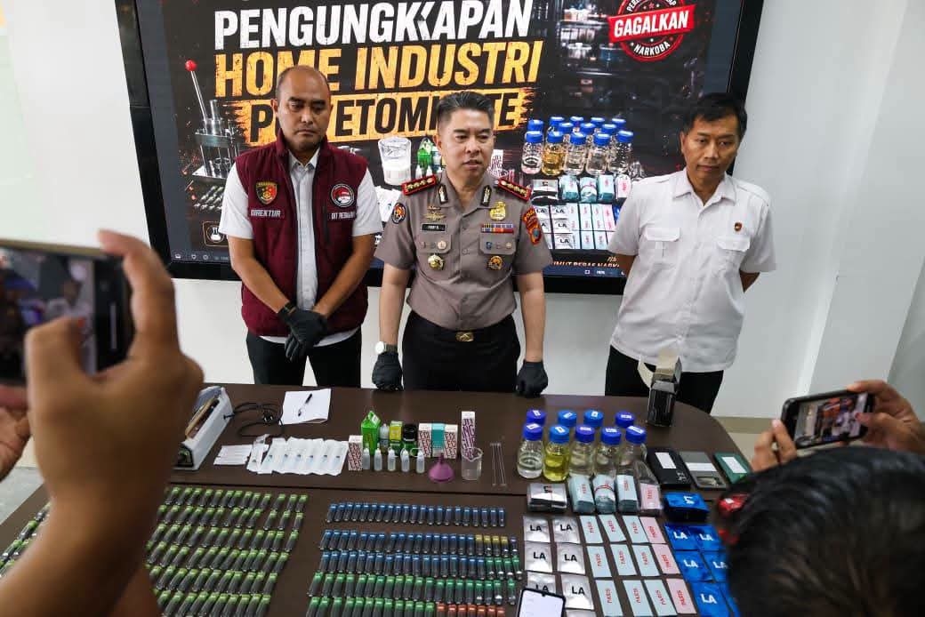 Polda Sumut Bongkar Industri Rumahan Liquid Vape Mengandung Narkotika Etomidate, Pasokan Diduga dari Kamboja
