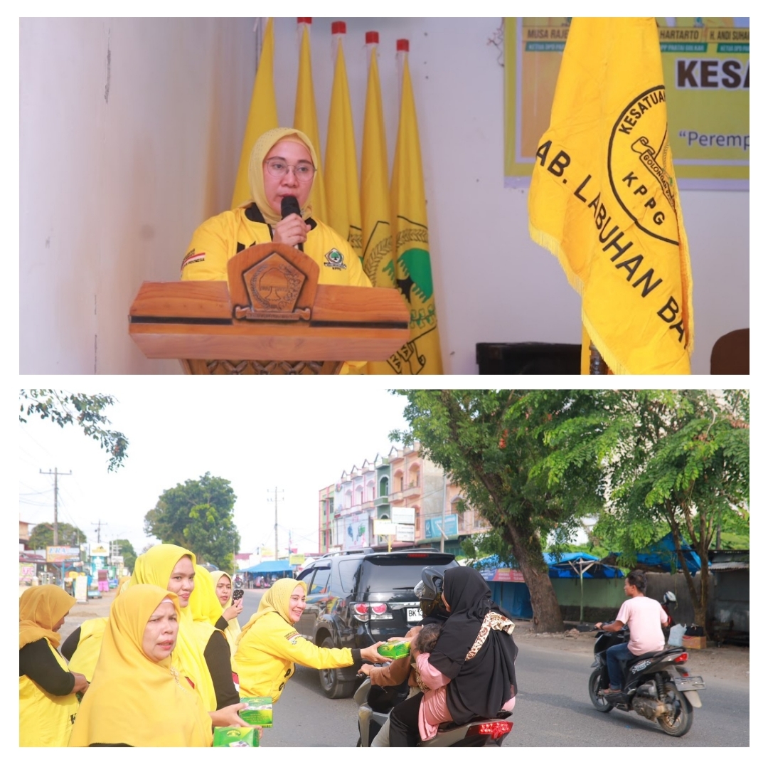 KPPG Kabupaten Labuhanbatu Meriahkan HUT Ke-22 Pemotongan Nasi Tumpeng, Upah 6 Caleg Terpilih 1 Hadir dan Bagi-bagi ke Pengendara Motor