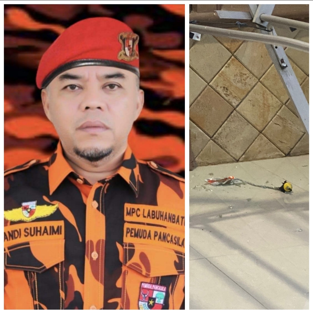 Pilkada Menanti, Rumah Ketua MPC Pemuda Pancasila Kabupaten Labuhanbatu Di Lempar Bom Molotov OTK