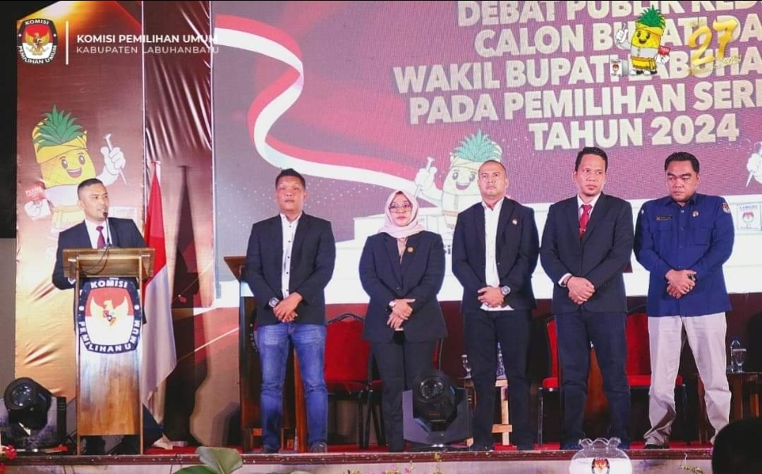 Ketua KPU Kabupaten Labuhanbatu Buka Debat Publik Kedua Calon Bupati dan Wakil Bupati Labuhanbatu