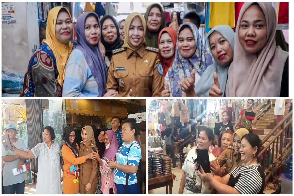 Bupati Maya Diserbu Warga Berswafoto saat Cek Pasokan dan Harga Sembako, Pedagang: Ibu Bupati Ramah dan Lembut