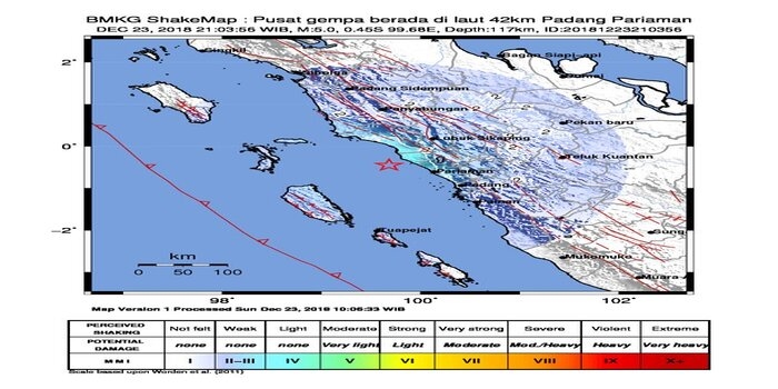 Mandailing Natal Diguncang Gempa 5,3 SR, BMKG Pastikan Aman dari Tsunami