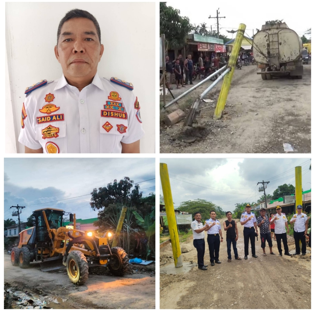 Jaga Marwah Bupati, Kadishub Labuhanbatu Hari Senin Laporkan Pengrusakan Portal Simpang HSJ