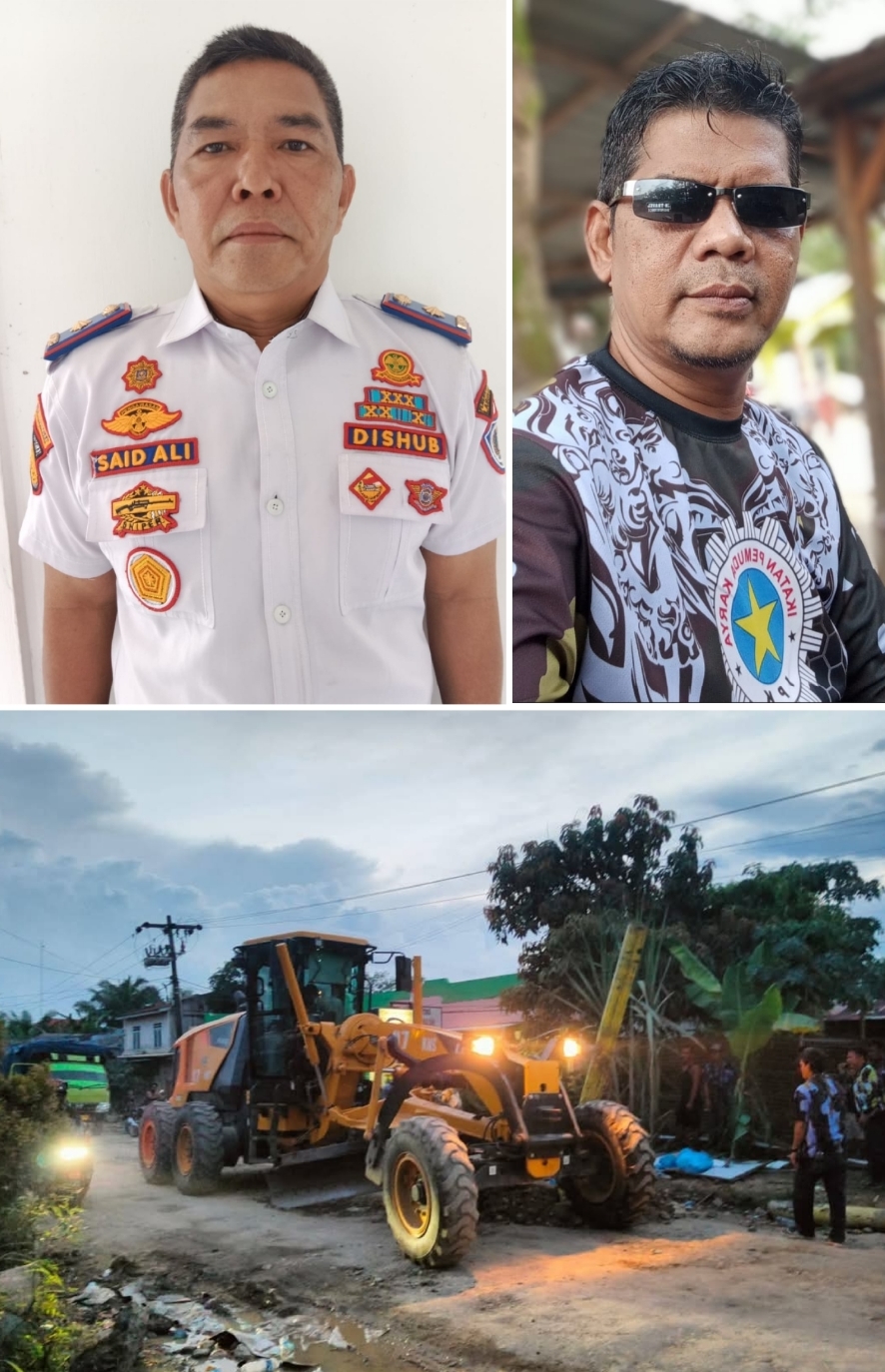 Portal Simpang PT.HSJ Dirusak, Esok Kadishub Labuhanbatu Lapor Ke Polres, Ketua PAC IPK Bilah Hilir Dukung Dibangun Portal