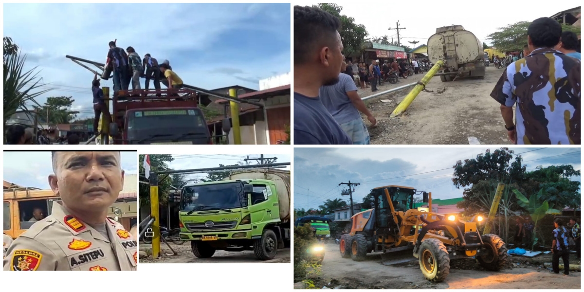 Sah! PT HSJ dan Josman Sinaga cs Dipolisikan Buntut Dugaan Pengrusakan Portal Pembatas Tonase