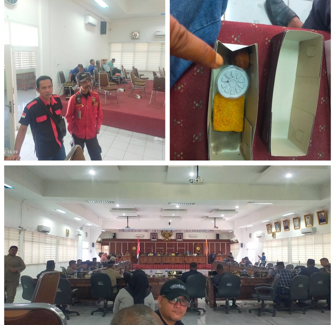 Paripurna DPRD Kabupaten Labuhanbatu Terbuka Untuk Umum, Tamu Makan Kue Kotak Tanpa Air Minum Dan Tak Makan Siang