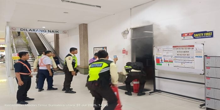 APAR Jadi Pahlawan Padamkan Kebakaran di Ruang Admin Stasiun Medan