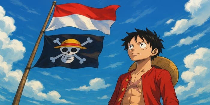 Bendera Hitam One Piece Bersandingan dengan Sang Saka, Polemik Simbol Kritik Masyarakat di HUT ke-80 RI