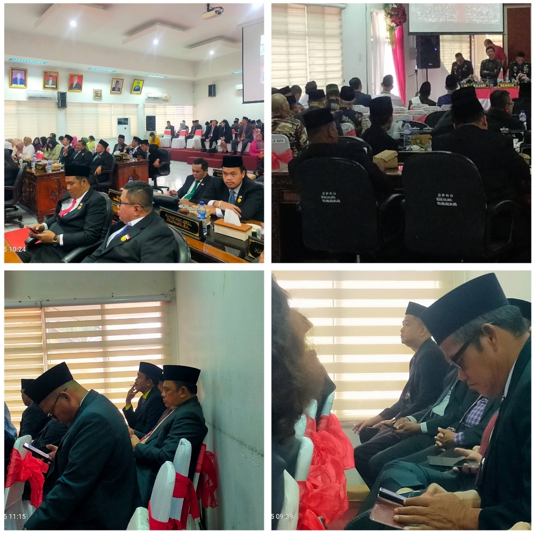 Dengarkan Pidato Kenegaraan Presiden RI, Buat Malu Oknum Anggota DPRD dan OPD Kabupaten Labuhanbatu Merokok Diruang Sidang Paripurna Ber-AC