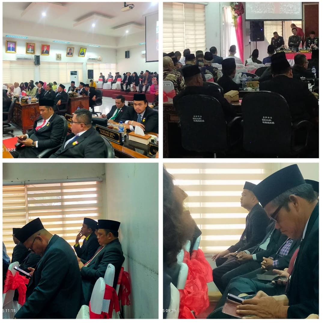 Dengarkan Pidato Kenegaraan Presiden RI, Buat Malu Oknum Anggota DPRD dan OPD Kabupaten Labuhanbatu Merokok Diruang Sidang Paripurna Ber-AC