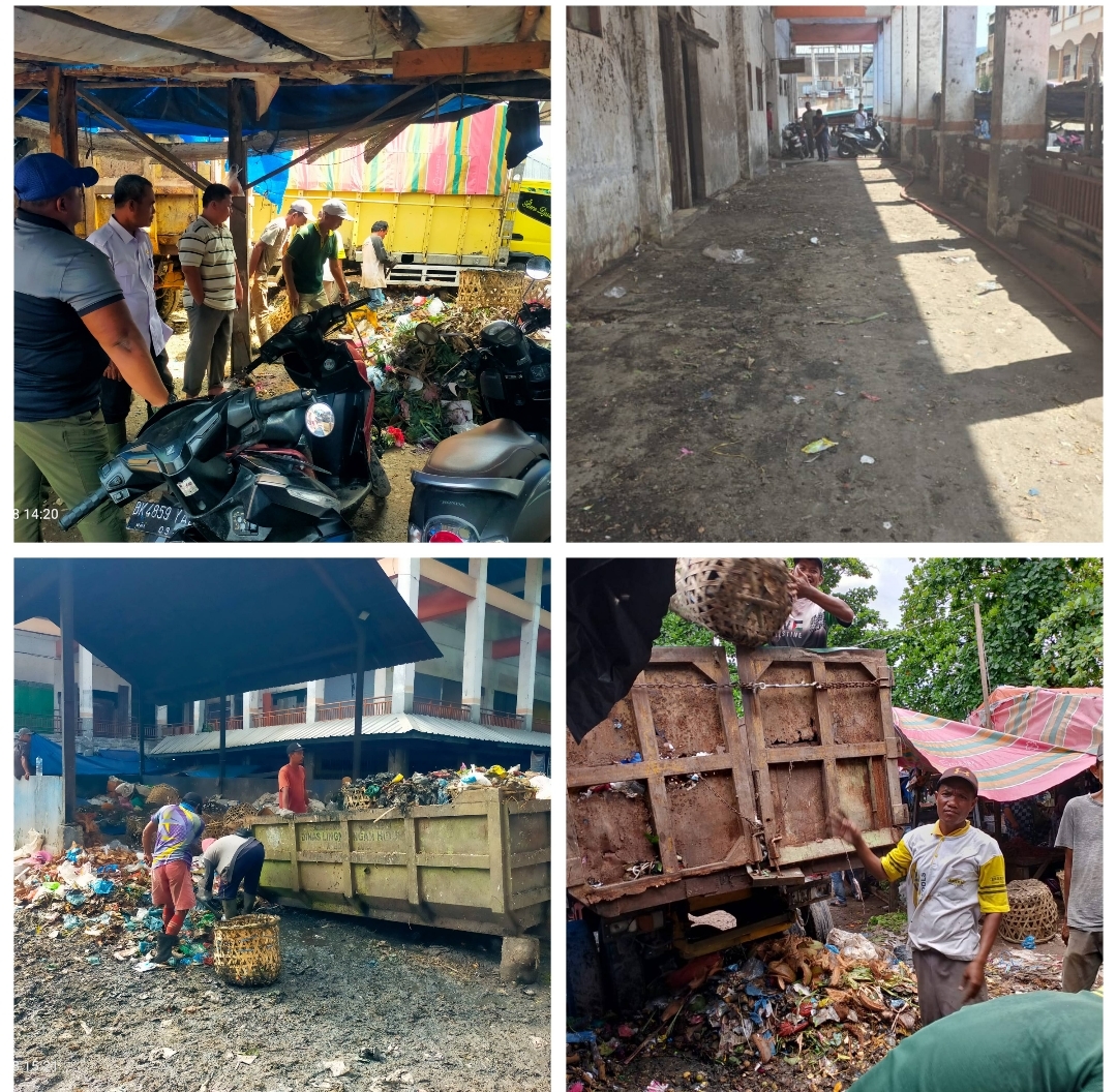 Bupati Labuhanbatu Tanggap Sampah Di Pasar Glugur