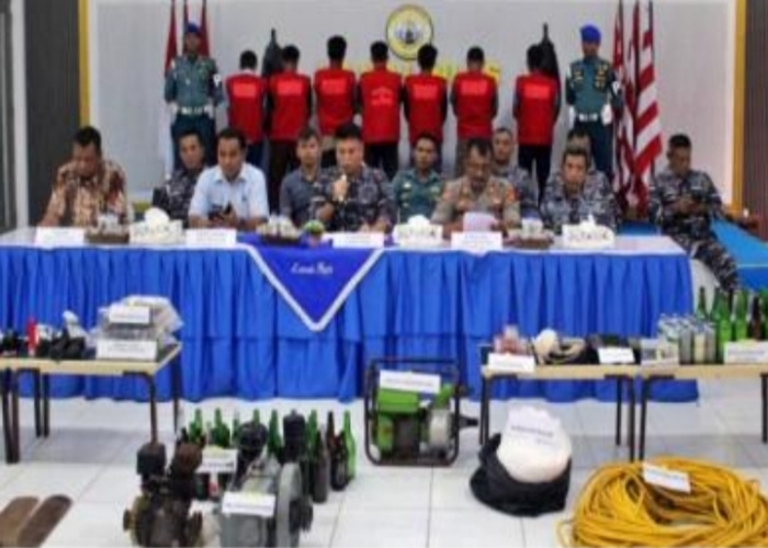 TNI AL Gagalkan Penangkapan Ikan Ilegal dengan Bom di Nias Selatan, 1 Ton Ikan Disita